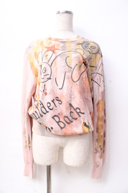 税込3980円以上購入で【送料無料】【USED】Vivienne Westwood / ARTIST ROUND NECK カットソーヴィヴィアンウエストウッド ビビアン ピンク 【中古】 Y-25-08-20-032-to-SZ-ZY｜closetchild