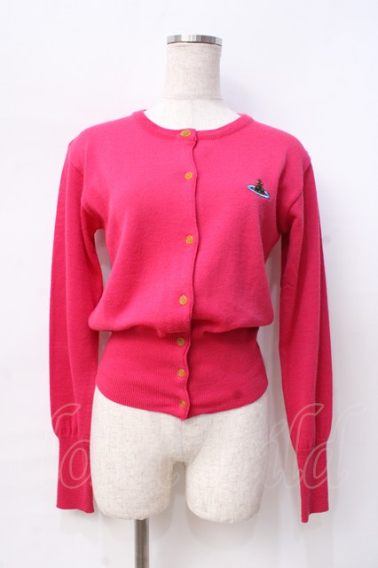 【人気】ヴィヴィアンウエストウッドマン☆オーブ刺繍ロゴ付カーディガン　44　黒 中古・古着通販】Vivienne Westwood man (ヴィヴィアン ウェストウッド