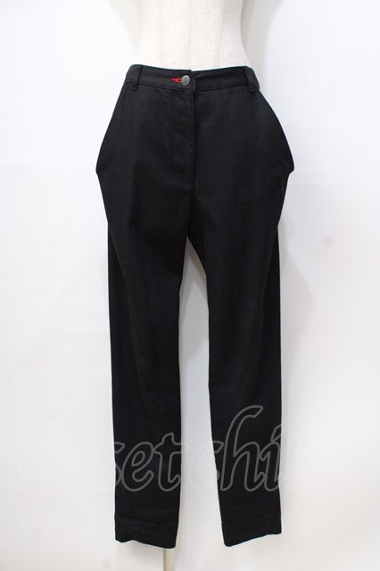 税込3980円以上購入で【送料無料】【USED】Vivienne Westwood / デニムトラウザーズ ヴィヴィアンウエストウッド ビビアン1 ブラック 【中古】 Y-25-08-20-047-pa-SZ-ZY