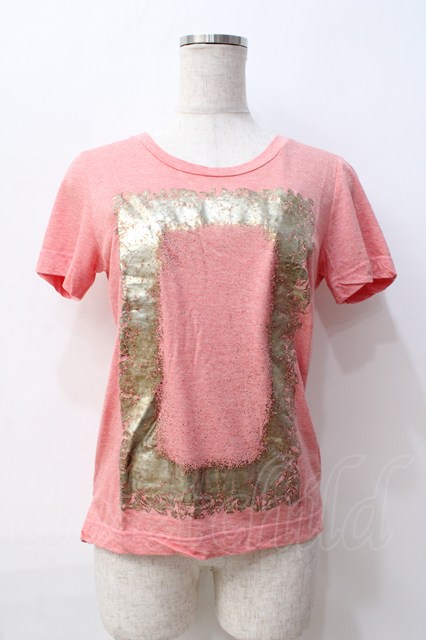 税込3980円以上購入で【送料無料】【USED】Vivienne Westwood / オーブ額縁Tシャツ ヴィヴィアンウエストウッド ビビアン2 ピンク 【中古】 Y-25-08-20-066-to-SZ-ZH