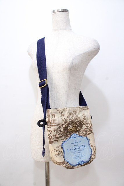 税込3980円以上購入で【送料無料】【USED】Vivienne Westwood / POMADOUR MINI SACK ヴィヴィアンウエストウッド ビビアン ベージュ 【中古】 Y-25-08-20-012-ba-SZ-ZY