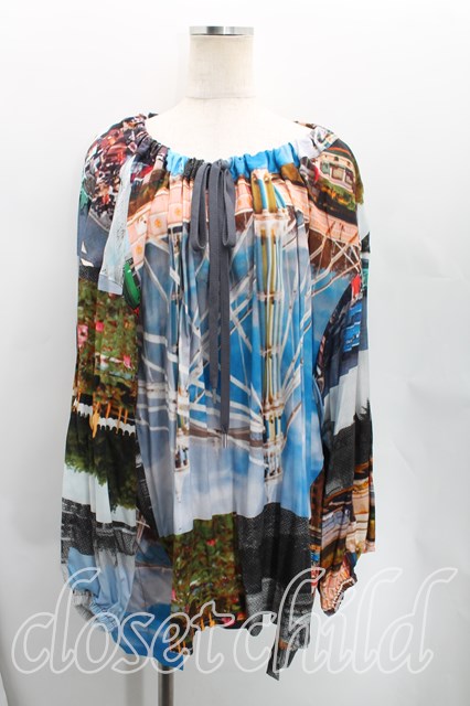 税込3980円以上購入で【送料無料】【USED】Vivienne Westwood / バタシーギャザーカットソーヴィヴィアンウエストウッド ビビアン00（ワンサイズ） マルチ 【中古】 H-25-09-14-030-to-OD-ZH｜closetchild 11,723円