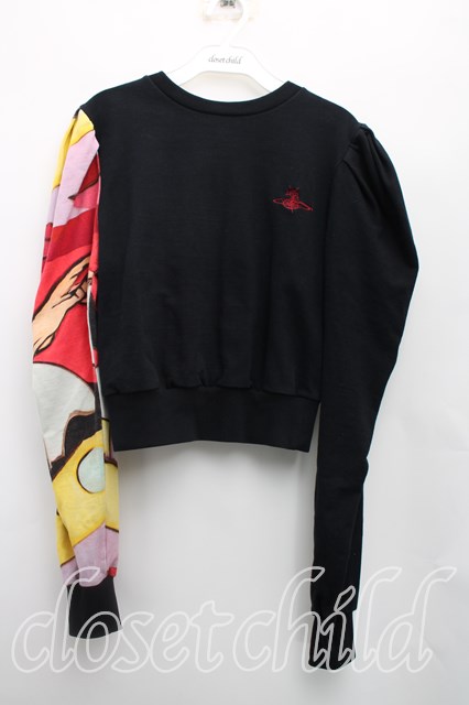 税込3980円以上購入で【送料無料】【USED】Vivienne Westwood / ARAMISスウェット ヴィヴィアンウエストウッド ビビアンXS 黒 【中古】 H-25-12-14-035-to-OD-ZH