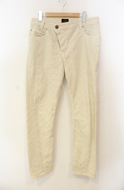 税込3980円以上購入で【送料無料】【USED】Vivienne Westwood Anglomania and Lee / NEW BOYFRIEND ジーンズデニムパンツヴィヴィアンウエストウッド ビビアン28 アイボリー 【中古】 O-26-01-11-047-pa-YM-ZH|closetchild