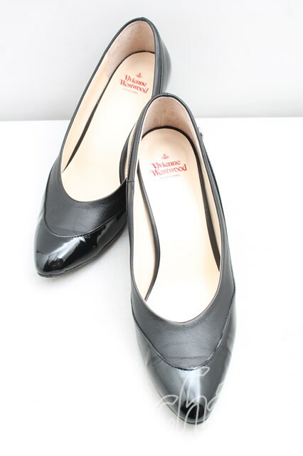 税込3980円以上購入で【送料無料】【USED】Vivienne Westwood / エナメルパンプスヴィヴィアンウエストウッド ビビアン36（23cm相当） 黒 【中古】 H-26-01-18-063-sh-OD-ZH