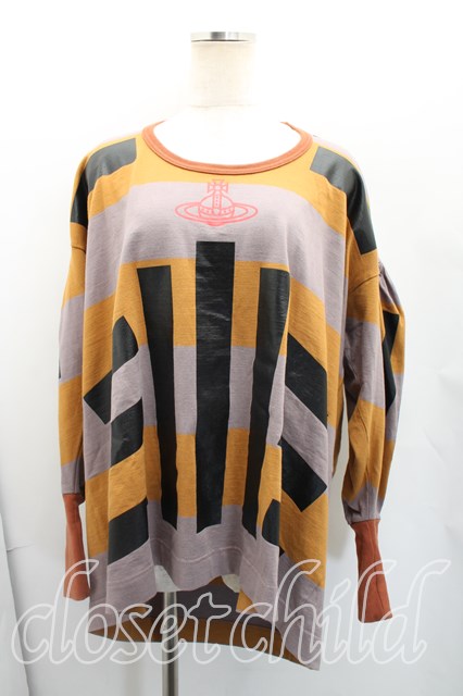 税込3980円以上買いもとめるで【貨物輸送無料】【USED】Vivienne Westwood / リーフオーブptスウェットヴィヴィアンウエストウッド ビビアン00（一大きさ） 茶 【中古】 H-26-01-25-029-to-OD-ZH