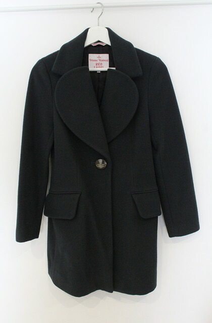 税込3980円以上購入で【送料無料】【USED】Vivienne Westwood / ラブ襟コート ヴィヴィアンウエストウッド ビビアン1 カーキ 【中古】 O-26-01-25-009-co-YM-OS