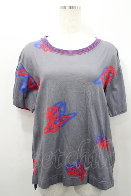 税込3980円以上買いもとめるで【貨物輸送無料】【USED】Vivienne Westwood / 吹きつけるカンORBボーイズプルオーバーヴィヴィアンウエストウッド ビビアン00 薄墨色 【中古】 I-26-02-28-023-ts-YM-ZH