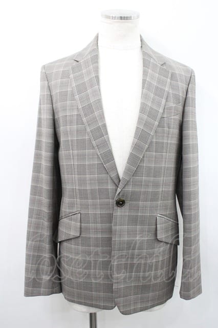 税込3980円以上購入で【送料無料】【USED】Vivienne Westwood MAN / /スリムフィットチェックテーラード ヴィヴィアンウエストウッド ビビアン48 グレー 【中古】 I-26-02-28-014-jc-HD-ZI