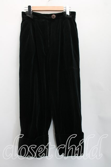税込3980円以上購入で【送料無料】【USED】Vivienne Westwood / 別珍テーパードパンツ ヴィヴィアンウエストウッド ビビアンM 黒 【中古】 H-26-03-01-059-pa-OD-ZH