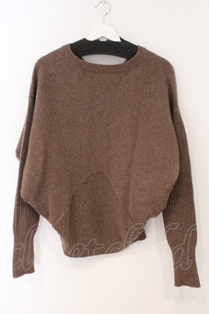 税込3980円以上購入で【送料無料】【USED】Vivienne Westwood / 変形リブニットプルオーバーヴィヴィアンウエストウッド ビビアン2 ブラウン 【中古】 O-26-03-08-007-to-YM-OS|closetchild