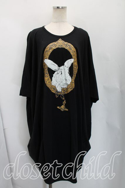 税込3980円以上購入で【送料無料】【USED】Vivienne Westwood / オーガニック天竺バニーインフレームTシャツワンピース ヴィヴィアンウエストウッド ビビアン2（9号相当） 黒 【中古】 H-26-03-15-004-op-OD-ZH 10,590円