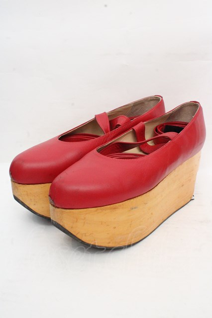 税込3980円以上購入で【送料無料】【USED】Vivienne Westwood / ロッキンホースバレリーナ ヴィヴィアンウエストウッド ビビアン5（23.5-24cm） レッド 【中古】 O-26-03-15-069-bl-YM-OS