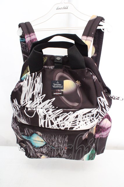 税込3980円以上購入で【送料無料】【USED】Vivienne Westwood / EASTPACK JESSICA バックパック ヴィヴィアンウエストウッド ビビアン ブラック 【中古】 O-26-03-15-011-ba-YM-OS
