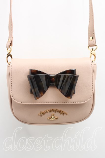 税込3980円以上買いもとめるで【貨物輸送無料】【USED】Vivienne Westwood / ボウショルダーバッグヴィヴィアンウエストウッド ビビアン サクラ色 【中古】 H-26-03-22-039-ba-OD-ZH ハンドバッグ-レディースバッグ