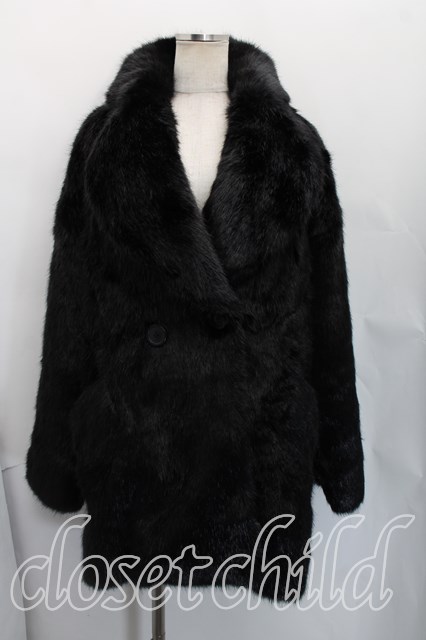 税込3980円以上買いもとめるで【貨物輸送無料】【USED】Vivienne Westwood / フェイクファーコートヴィヴィアンウエストウッド ビビアン00（壱大いさ） 黒 【中古】 H-26-03-22-006-co-OD-ZH レディースファッション-コート・ジャケット