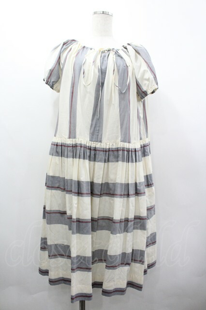 税込3980円以上購入で【送料無料】【USED】Vivienne Westwood / ストライプボーダーワンピース ヴィヴィアンウエストウッド ビビアン2 【中古】 I-26-03-29-039-op-HD-ZI