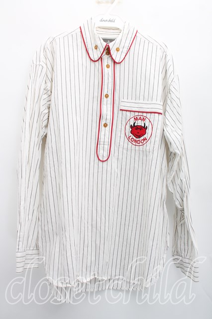 税込3980円以上買いもとめるで【貨物輸送無料】【USED】Vivienne Westwood MAN / ﾃﾞﾋﾞﾙｼｬﾂｽﾄﾗｲﾌﾟヴィヴィアンウエストウッド ビビアン44（ﾒﾝｽﾞS好いかげんに） 生み出すこと 【中古】 H-26-04-12-022-to-OD-ZH