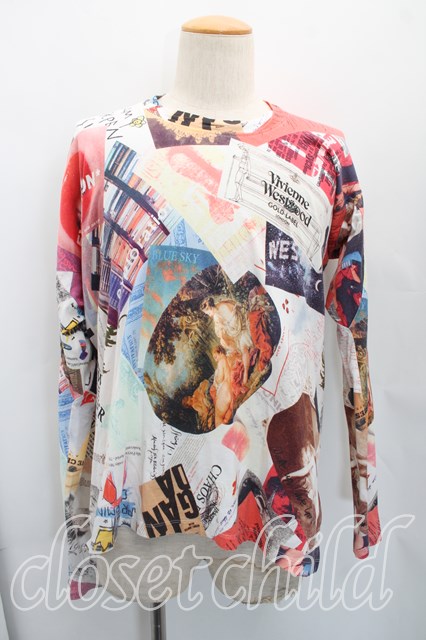 税込3980円以上購入で【送料無料】【USED】Vivienne Westwood MAN / ｲﾝﾋﾞﾃｰｼｮﾝｶｯﾄｿｰ ヴィヴィアンウエストウッド ビビアン44（ﾒﾝｽﾞS相当） ﾏﾙﾁ 【中古】 H-26-04-12-024-to-OD-ZH