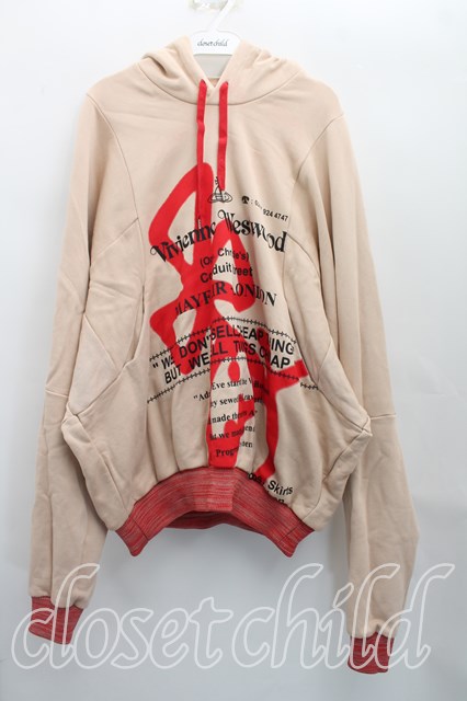 税込3980円以上購入で【送料無料】【USED】Vivienne Westwood / POURPOINTフーディヴィヴィアンウエストウッド ビビアンM ベージュ 【中古】 H-26-04-26-021-to-OD-ZH