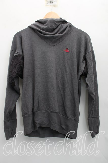税込3980円以上買いもとめるで【貨物輸送無料】【USED】Vivienne Westwood / ラインオーブ刺しゅうフーディカットソーヴィヴィアンウエストウッド ビビアン00（一大きさ） 灰 【中古】 H-26-06-07-030-to-OD-ZH