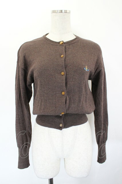 税込3980円以上購入で【送料無料】【USED】Vivienne Westwood / カラーオーブ刺繍ニットカーディガンヴィヴィアンウエストウッド ビビアン グレー 【中古】 I-26-06-24-033-to-HD-ZI｜closetchild
