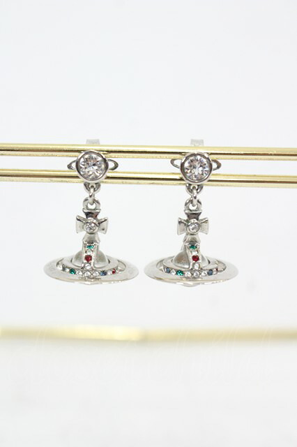 税込3980円以上購入で【送料無料】【USED】Vivienne Westwood / PETITE ORBドロップピアスヴィヴィアンウエストウッド ビビアン シルバー 【中古】 I-26-07-22-043-er-HD-ZI|closetchild