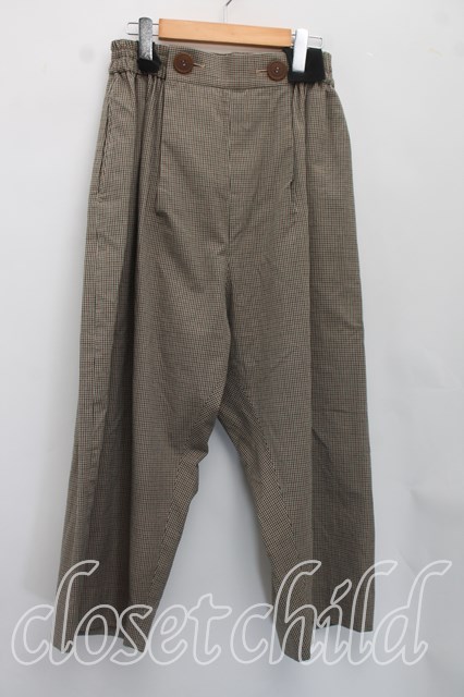 税込3980円以上購入で【送料無料】【USED】Vivienne Westwood MAN / ギンガムチェックパンツヴィヴィアンウエストウッド ビビアン46(メンズM相当) カーキ 【中古】 H-26-07-19-012-pa-OD-ZH|closetchild