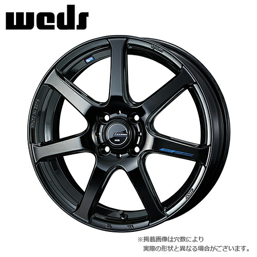 【4本購入で特典付】WEDS ウェッズ 0039562 アルミホイール1本 レオニス NAVIA 07 17インチ リム幅6.5J インセット+50 4穴 PCD100 PBK｜アットマックス＠