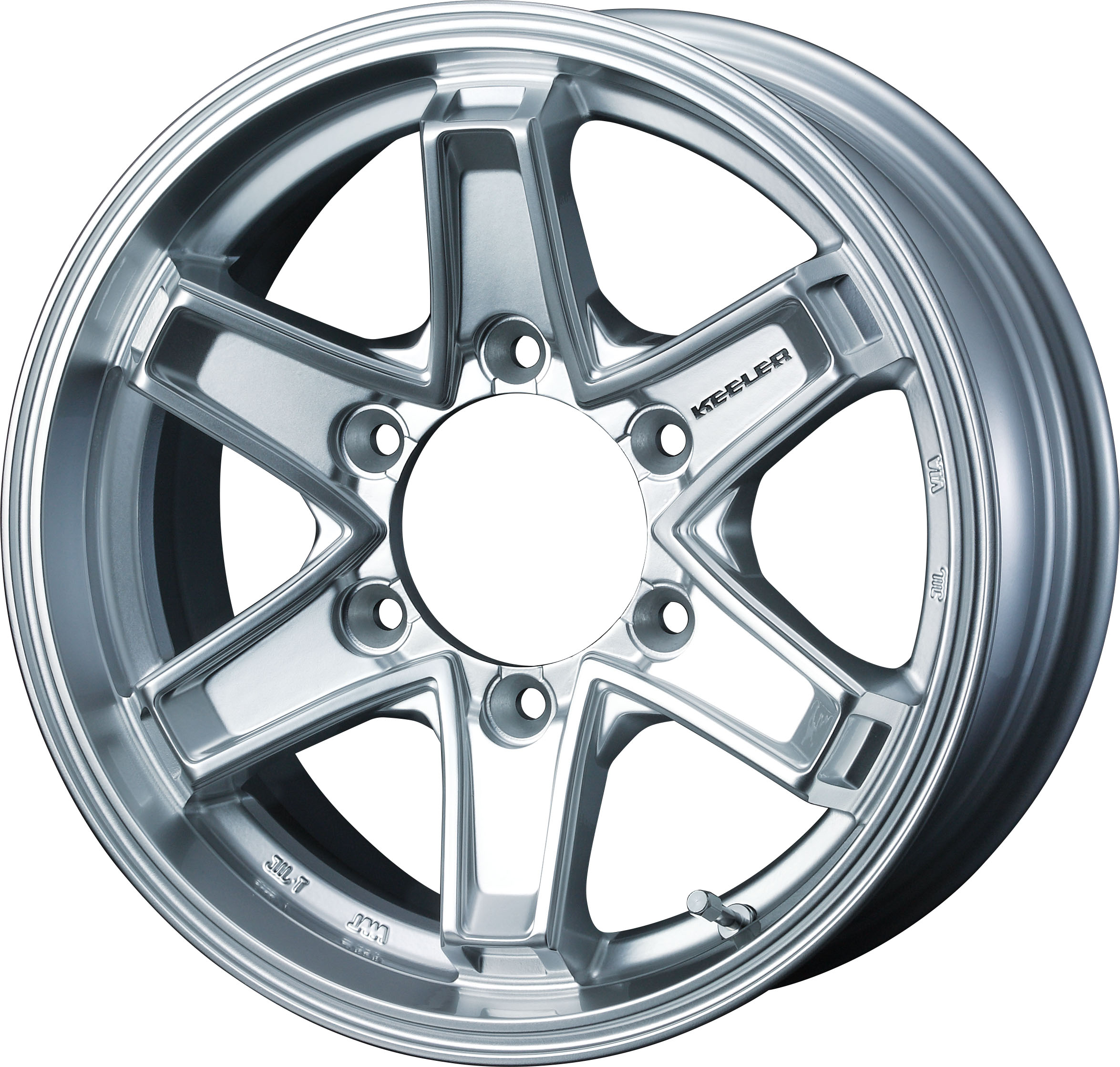 【個人宅直送不可】WEDS ウェッズ 0039706 アルミホイール1本 KEELER TACTICS 15インチ リム幅6.0J インセット+33 6穴 PCD139.7 HYPER SILVER画像