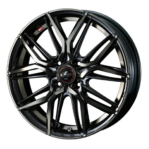 【4本購入で特典付】WEDS ウェッズ 0040786 アルミホイール1本 LEONIS LM 16インチ リム幅5.0J インセット+45 4穴 PCD100 PBMC/TI