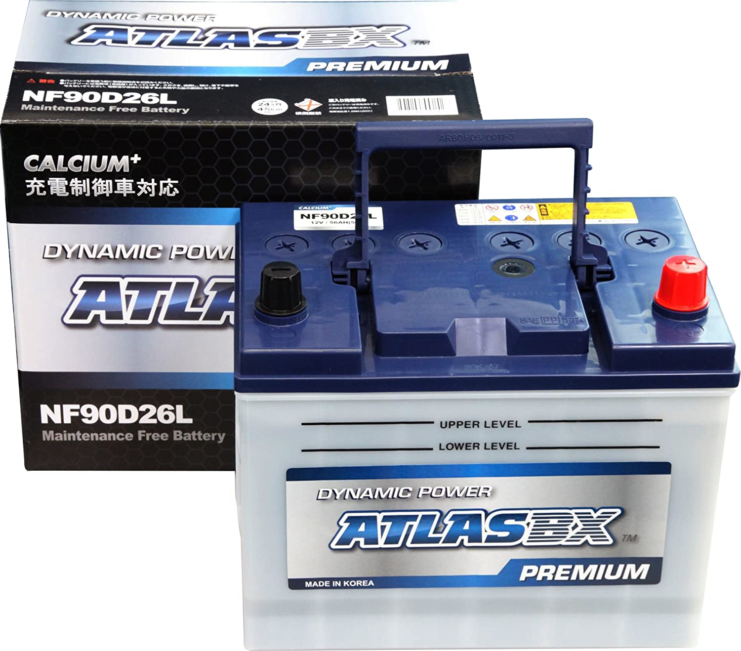 最終値下げ！【新品90D26Lバッテリー80D26L/85D26L/95D26L ハンコック 90D26L アトラス バッテリー (85D26L,80D26L