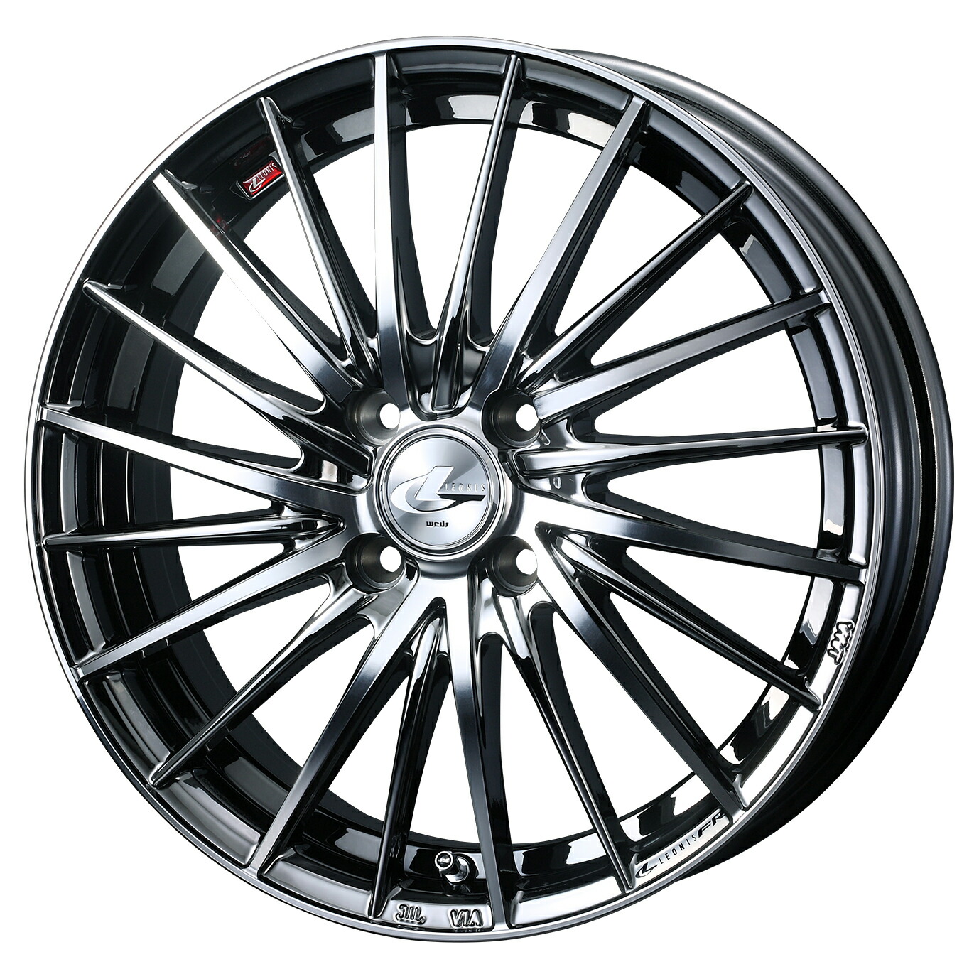 【4本購入で特典付】WEDS ウェッズ 0041660 アルミホイール1本 LEONIS FR 15インチ リム幅5.5J インセット+43 4穴 PCD100 BMCMC