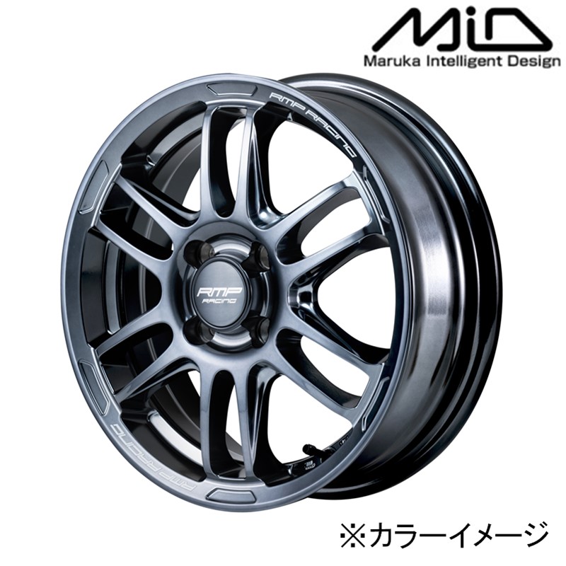 MID マルカサービス アルミホイール1本 RMP RACING R26 16インチ リム幅6.0 inset+50 4H PCD100 ディープチタンシルバー|アットマックス@