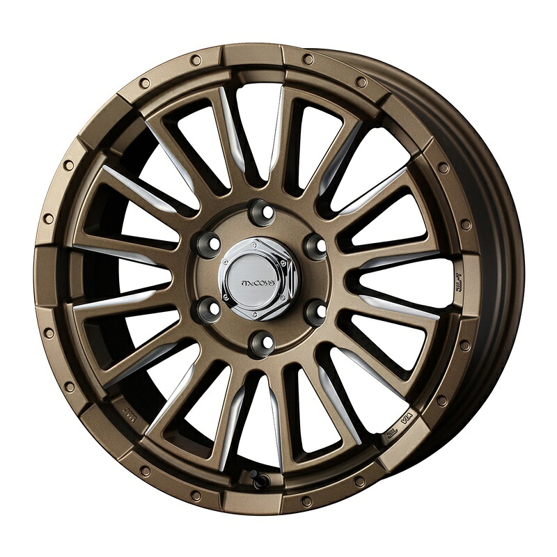 【4本購入で特典付】WEDS ウェッズ 0040988 アルミホイール1本 MCCOYS RV-5 18インチ リム幅7.0J インセット+38 6穴 PCD139.7 BRONZE MILLING