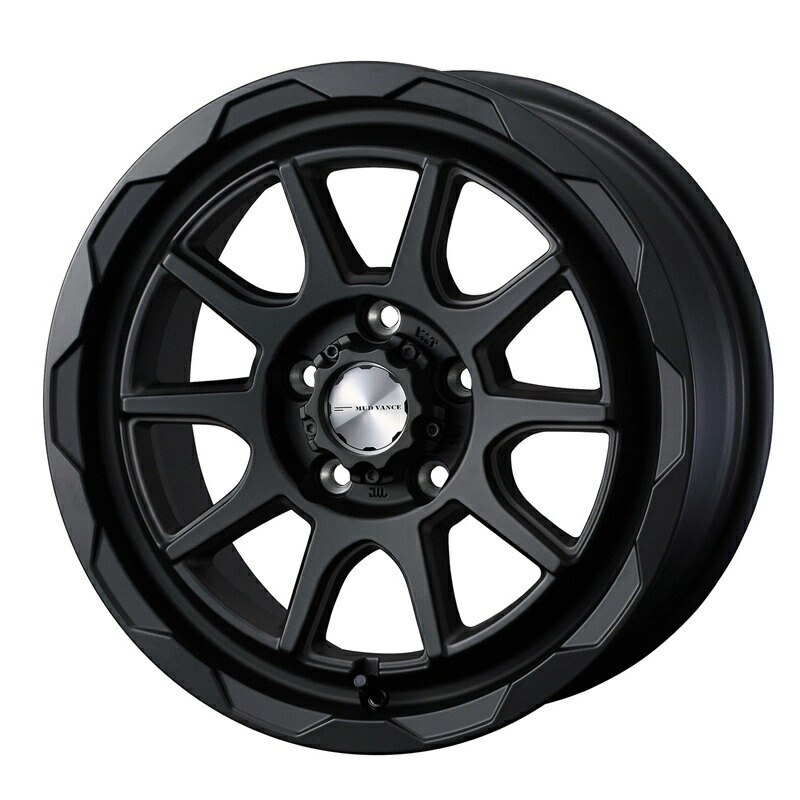 【4本購入で特典付】WEDS ウェッズ 0041057 アルミホイール1本 MUD VANCE 06 16インチ リム幅6.0J インセット+40 5穴 PCD100 FULL MAT BLACK