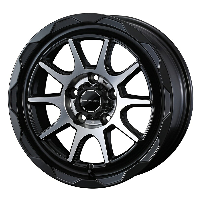 【4本購入で特典付】WEDS ウェッズ 0041055 アルミホイール1本 MUD VANCE 06 16インチ リム幅6.0J インセット+40 5穴 PCD100 MAT BLACK POLISH