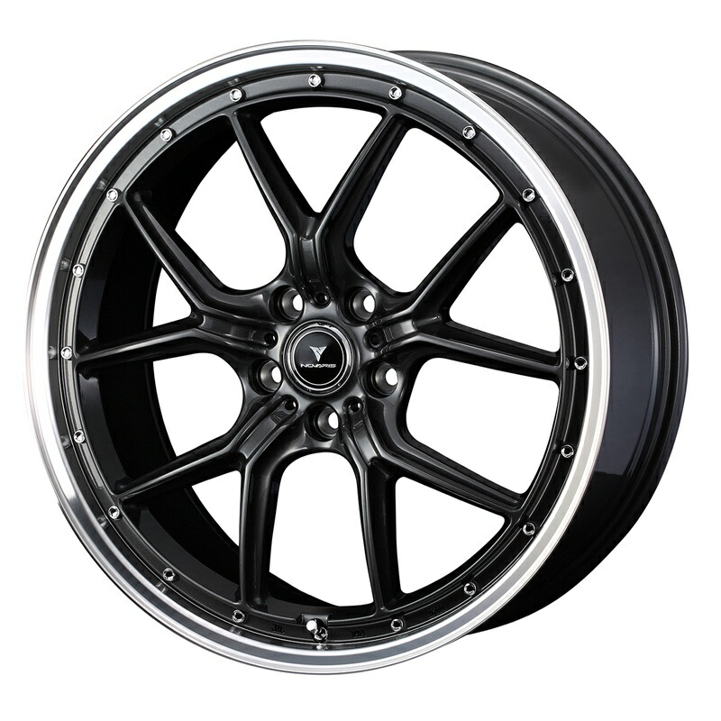 【4本購入で特典付】WEDS ウェッズ 0041346 アルミホイール1本 NOVARIS ASSET S1 19インチ リム幅8.0J インセット+45 5穴 PCD114.3 GUN-META/RIM POLISH｜アットマックス＠