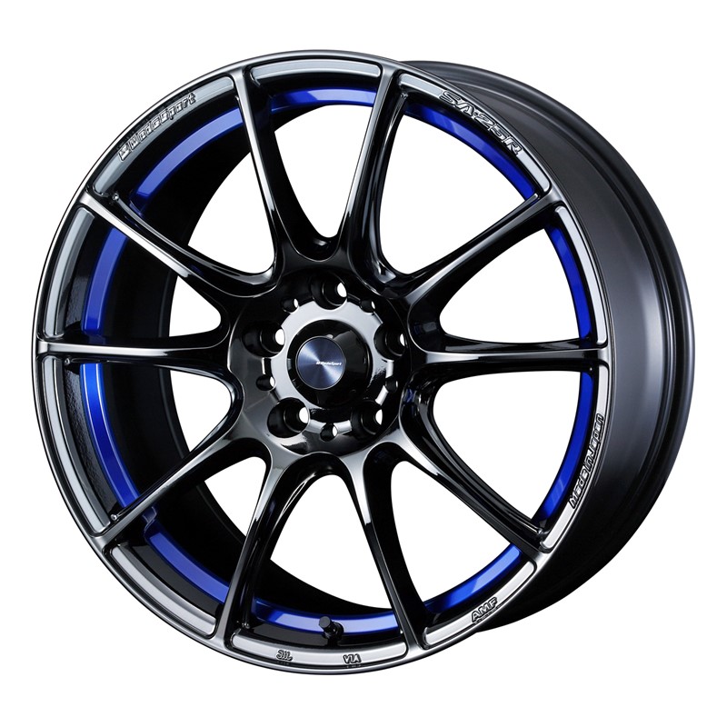 【4本購入で特典付】WEDS ウェッズ 0073720 アルミホイール1本 WEDSSPORT SA25R 17インチ リム幅7.5J インセット+48 5穴 PCD100 BLCII