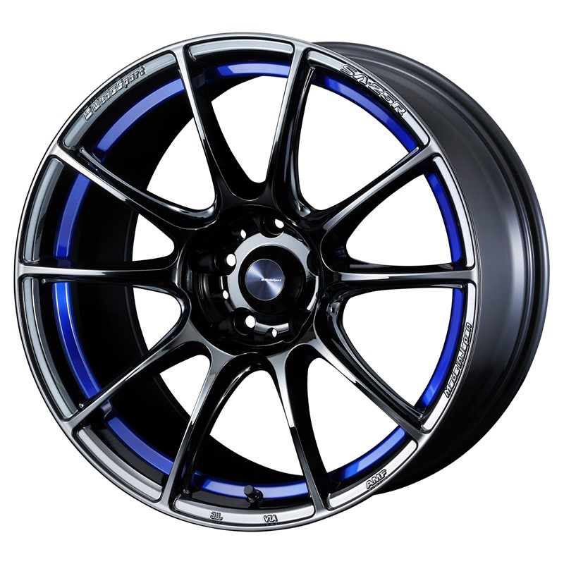 【4本購入で特典付】WEDS ウェッズ 0073756 アルミホイール1本 WEDSSPORT SA25R 18インチ リム幅9.5J インセット+45 5穴 PCD100 BLCII|アットマックス@
