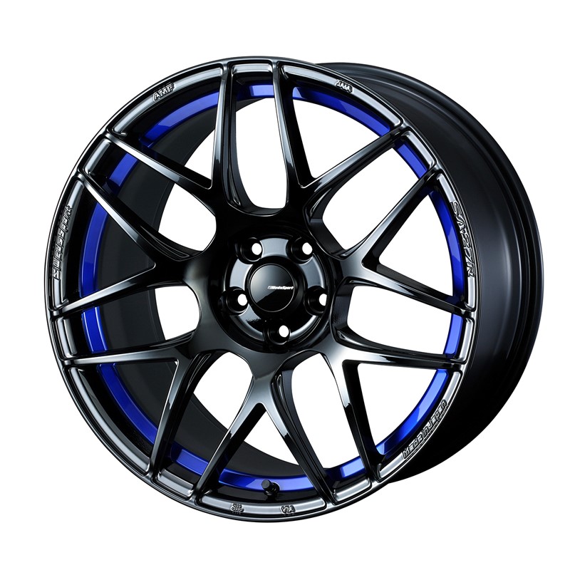 【4本購入で特典付】WEDS ウェッズ 0074228 アルミホイール1本 WEDSSPORT SA27R 17インチ リム幅6.5J インセット+42 5穴 PCD100 BLCII|アットマックス@