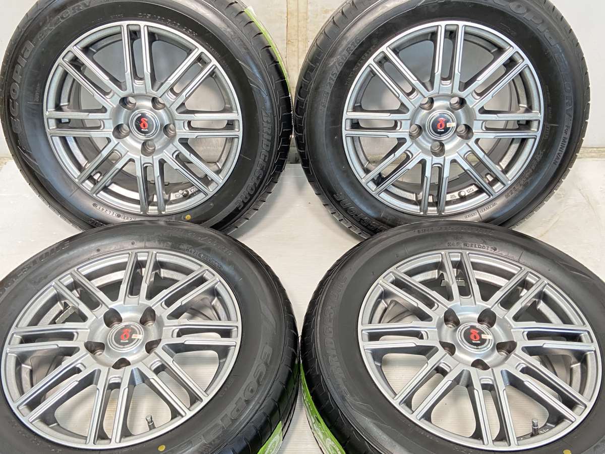 215/60R16 ブリヂストン EX20RV 　 TIRADO 16x6.5 38 114.3-5穴 新品タイヤ サマータイヤ ホイールセット 4本セット