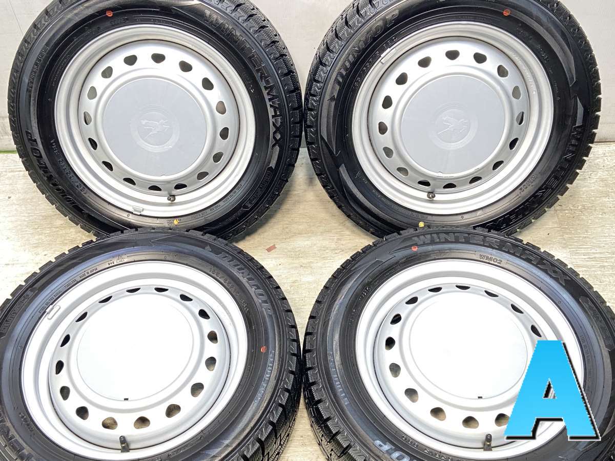 185/65R15 ダンロップ ウィンターマックス WM02 キャロウィン S7 15x5.5 100/114.3-4穴 中古タイヤ スタッドレスタイヤ ホイールセット 4本セット|タイヤ・ホイール カンパニー