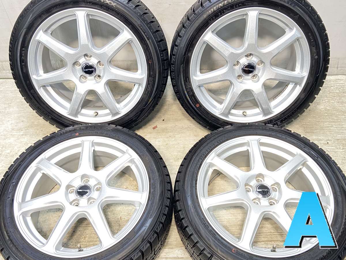 205/50R17 ダンロップ ウィンターマックス WM02 　 PRD 17x7.0 53 100-5穴 中古タイヤ スタッドレスタイヤ ホイールセット 4本セット