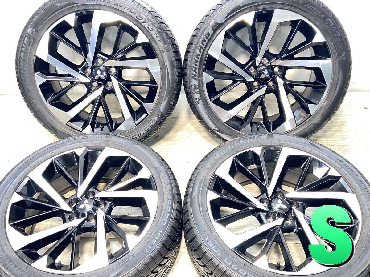 255/45R20 ナンカン WINTER ACTIVA SV-3 SUV 三菱純正 20x8.0 35 114.3-5穴 中古タイヤ スタッドレスタイヤ ホイールセット 4本セット｜タイヤ・ホイール　カンパニー