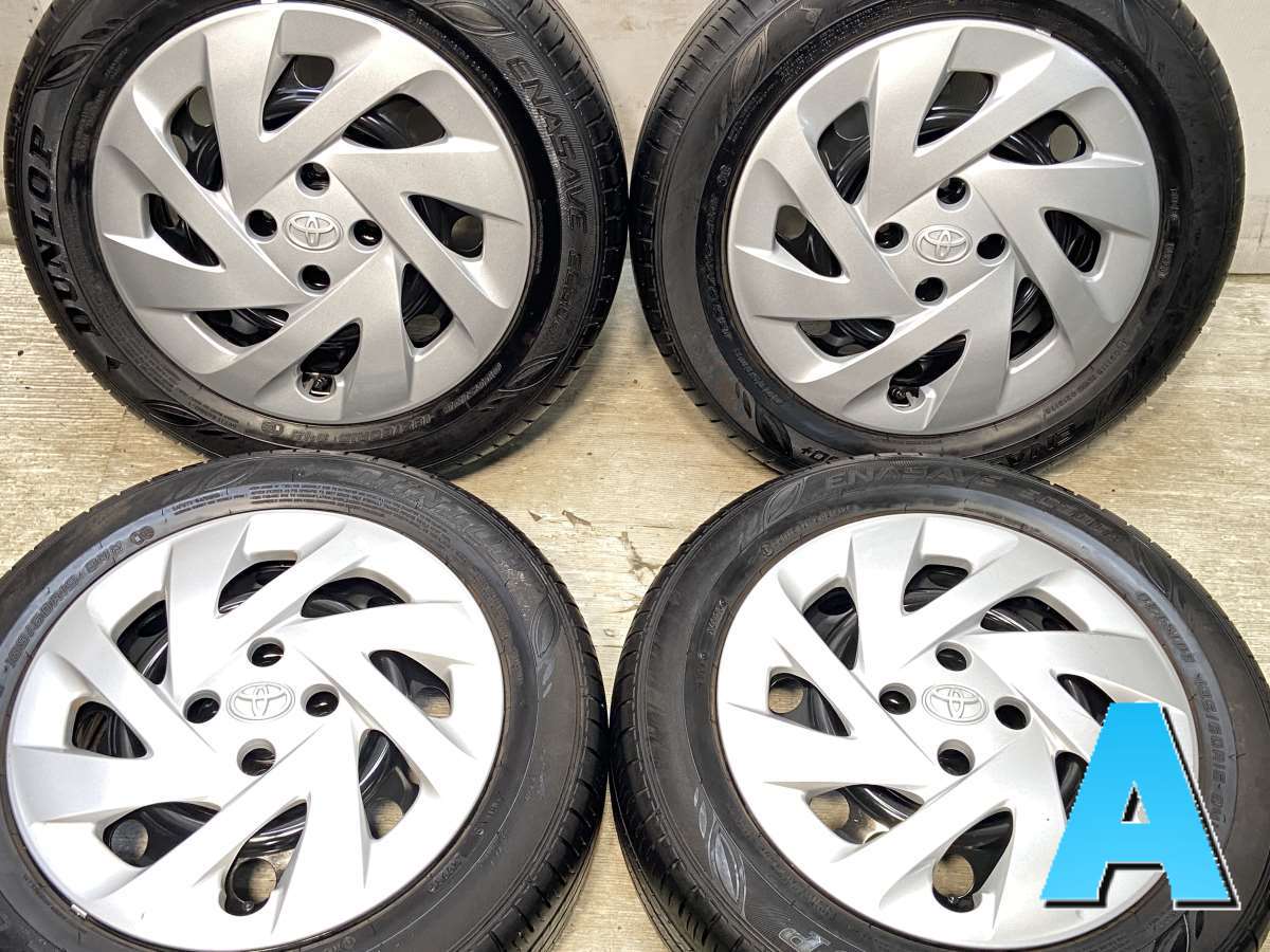 185/60R15 ダンロップ エナセーブEC300+ トヨタ純正 15x5.5 45 100-4穴 中古タイヤ サマータイヤ ホイールセット 4本セット