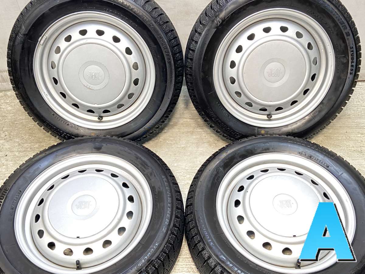 185/60R15 ブリヂストン アイスパートナー2 　 JECT S7 15x5.5 100/114.3-4穴 中古タイヤ スタッドレスタイヤ ホイールセット 4本セット 24,708円