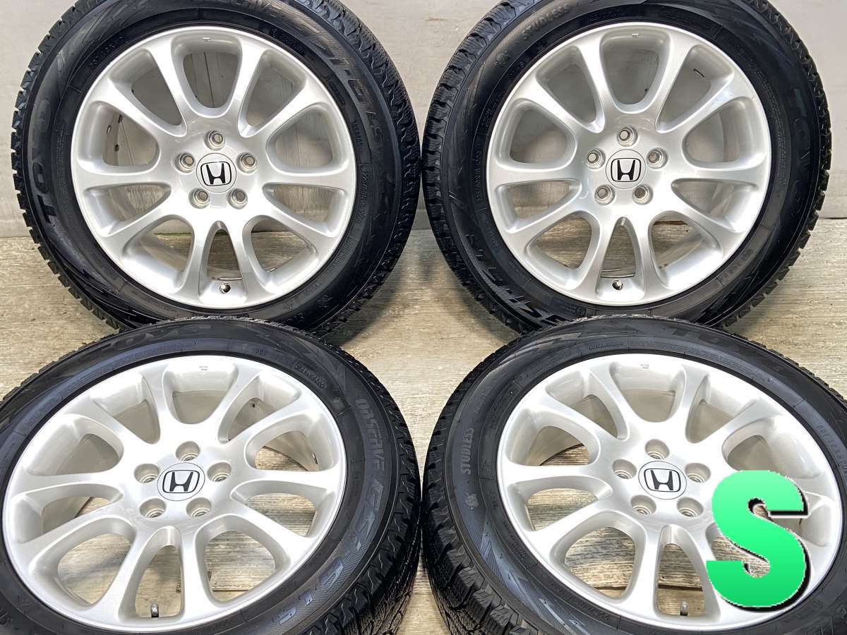 225/60R18 トーヨータイヤ オブザーブ GSi-6 LS ホンダ純正 18x7.0 50 114.3-5穴 中古タイヤ スタッドレスタイヤ ホイールセット 4本セット｜タイヤ・ホイール　カンパニー