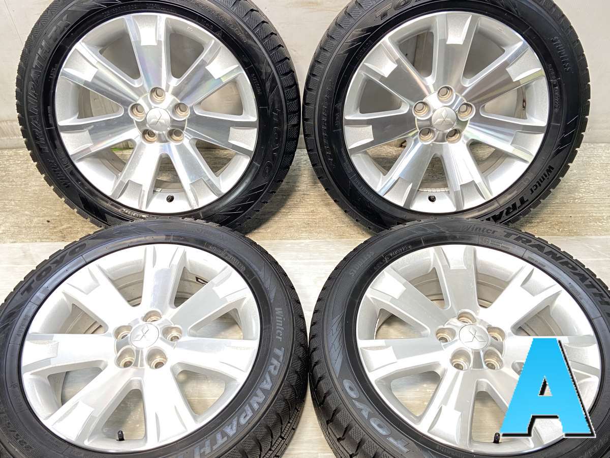 楽天市場】中古ホイールタイヤ 4本セット 225/55R18純正 ミツビシ