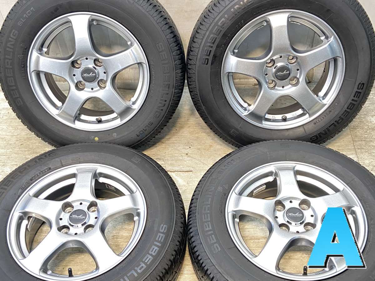 185/70R14 セイバーリング SL101 　 キルヒアイス 14x5.5 38 100-4穴 中古タイヤ サマータイヤ ホイールセット 4本セット
